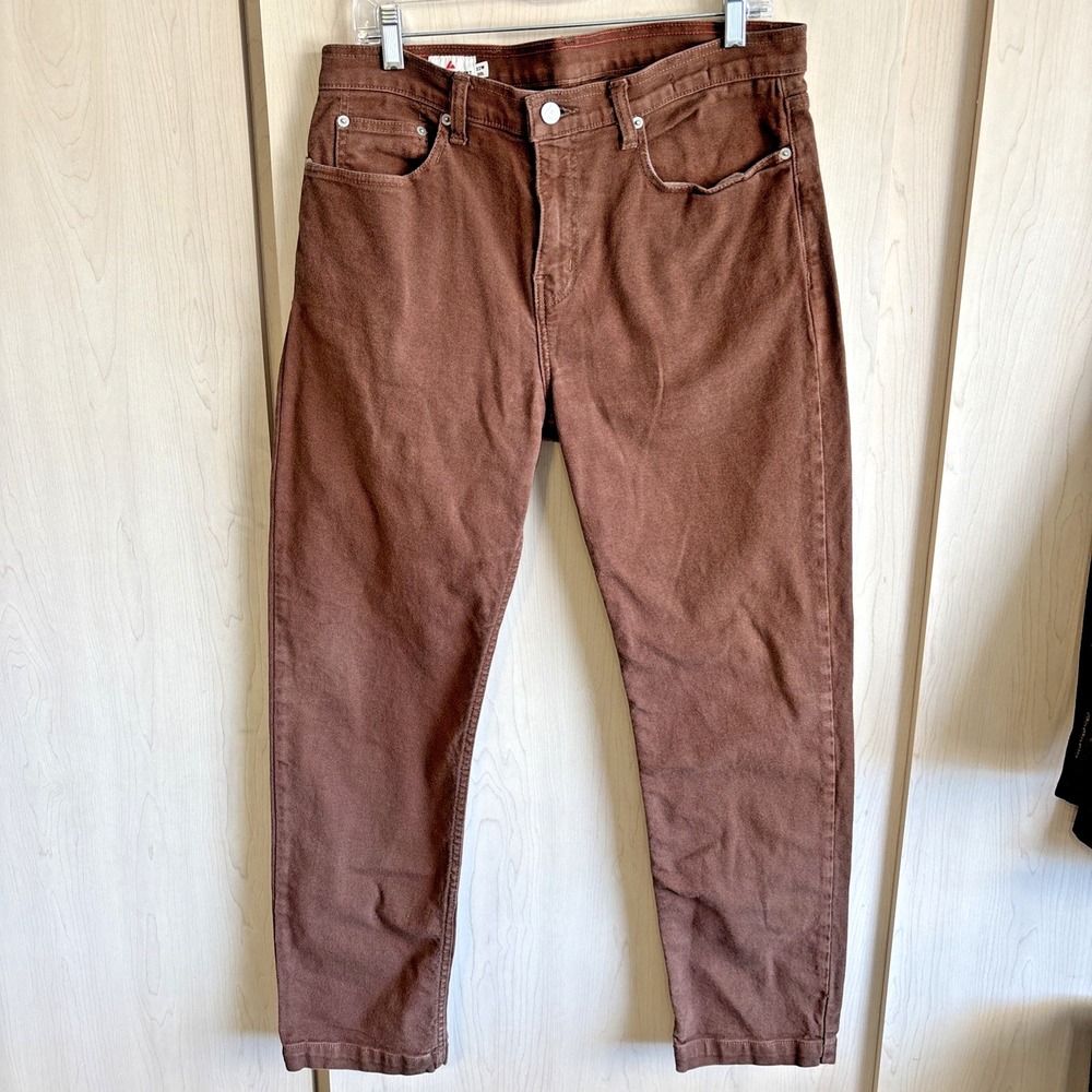 American Giant Jeans Mens 32W‎ x 30L Rust Roughneck Stretch Canvas 5 Pocket USA